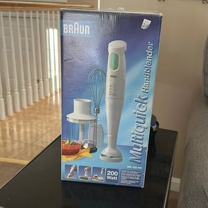 New Braun hand blender opened box but never used